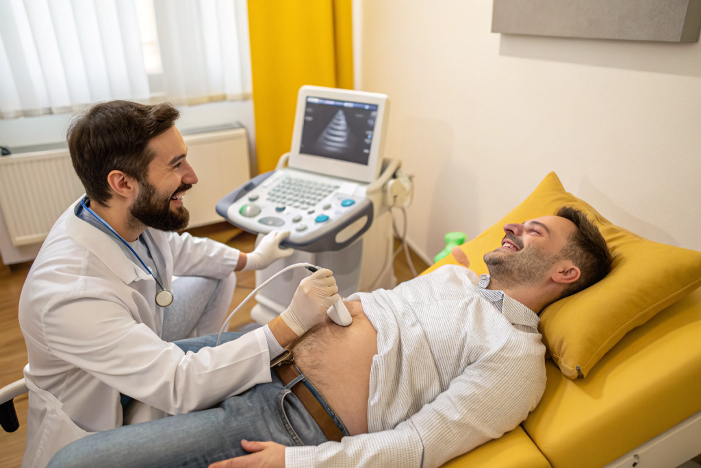 abdominal-ultrasound--doctor-examines-man--white-r.png