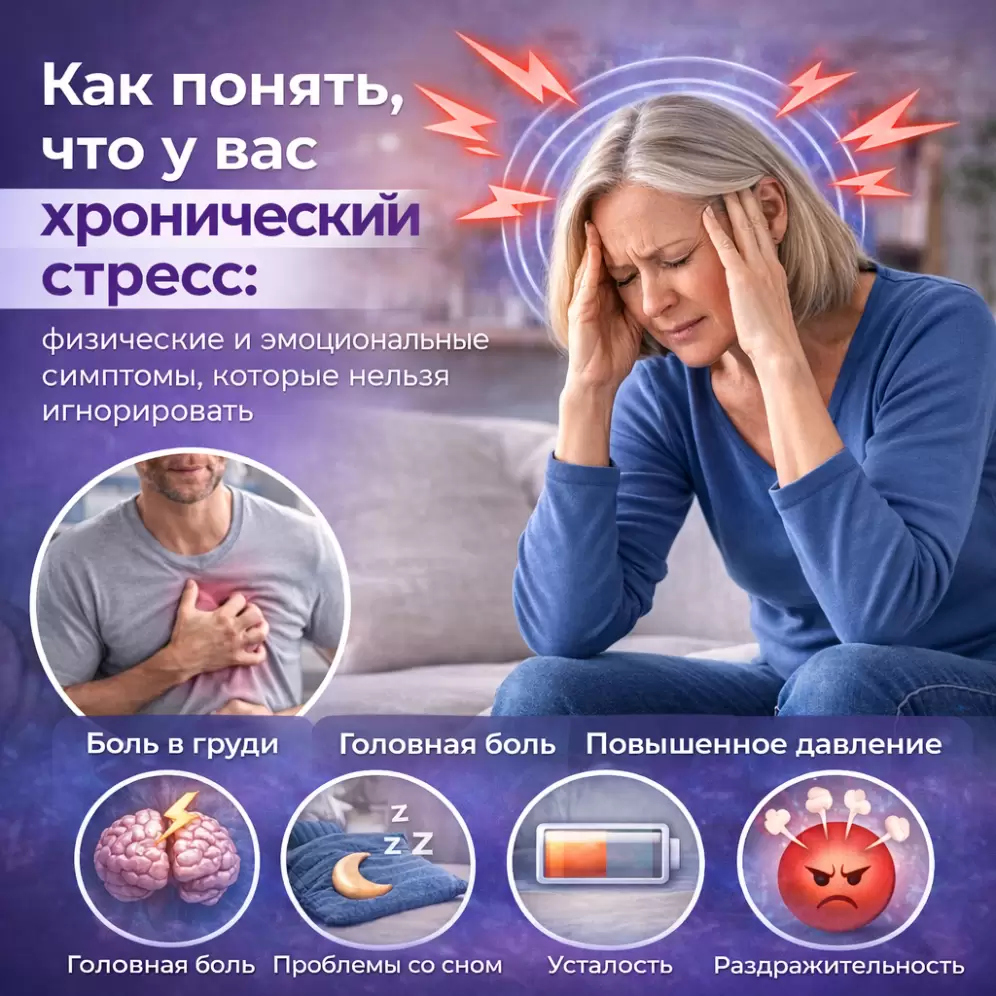 Как понять, что у вас хронический стресс: физические и эмоциональные симптомы, которые нельзя игнорировать